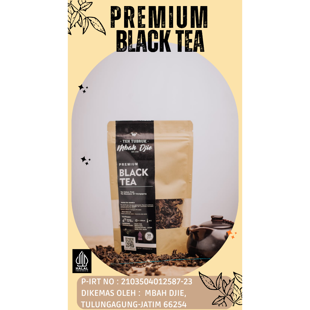 

TEH TUBRUK PREMIUM BLACK TEA MBAH DJIE 30G