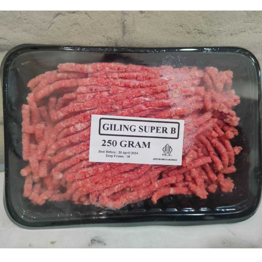 

Daging Sapi Giling Cincang 250gr | Daging Giling Sapi | Daging Giling Reguler 250gr