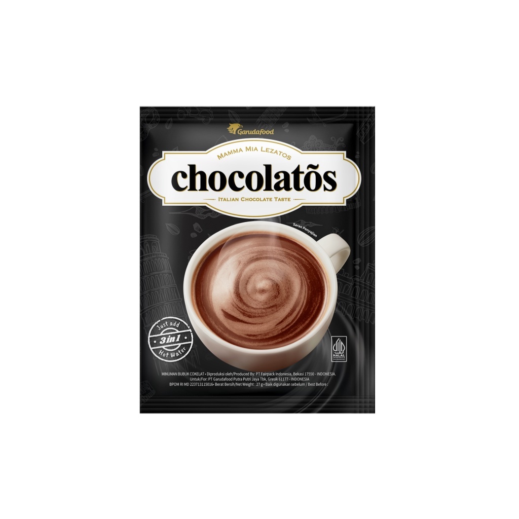 

GROSIR Chocolatos Chocolate Drink 27 gr x10 (KARDUS)