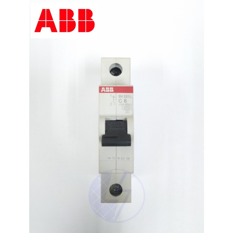 MCB ABB 1 phas SH201 SH201L 6 amper 4,5KA