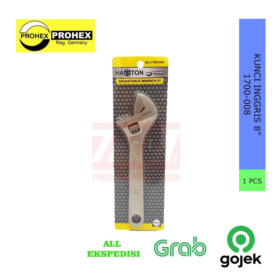 PROHEX HASSTON Kunci Inggris 8" (1700-008)