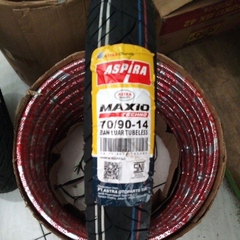 ban luar Aspira maxio techno 70/90-14 tubles