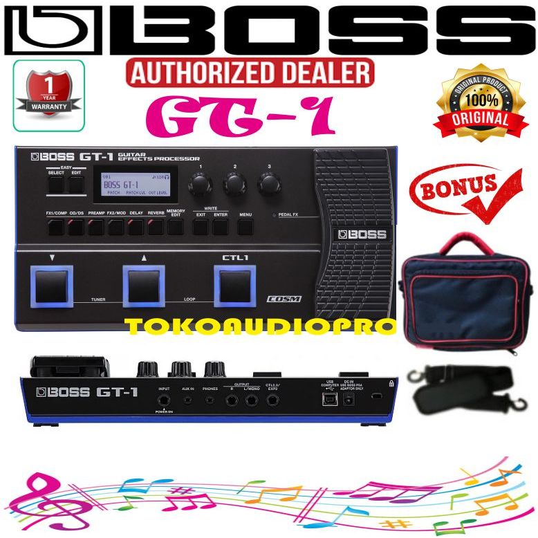 Efek Gitar Boss GT1 Guitar multi-effects Guitar Bass Boss GT-1