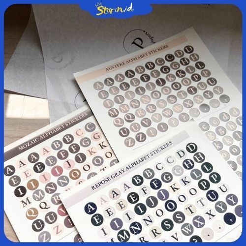 

Sticker Alphabet Huruf Journal Aesthetic by peulanopapers
