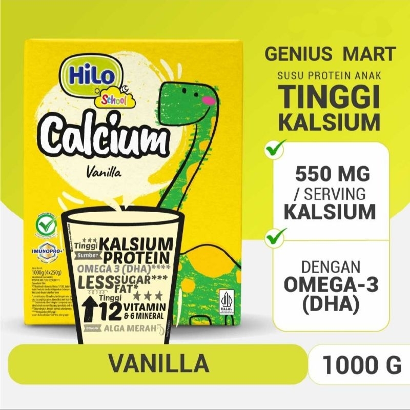 

hilo school vanilla 1000gr - susu tinggi kalsium