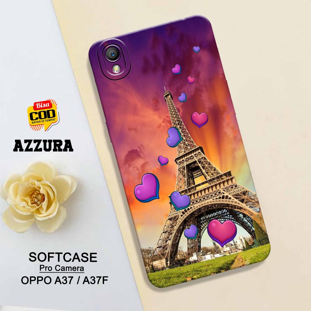 AZZURA - Softcase Oppo A37 / A37F Terbaru - Paris Case - Case Oppo A37 / A37F - Casing Hp Oppo A37 /