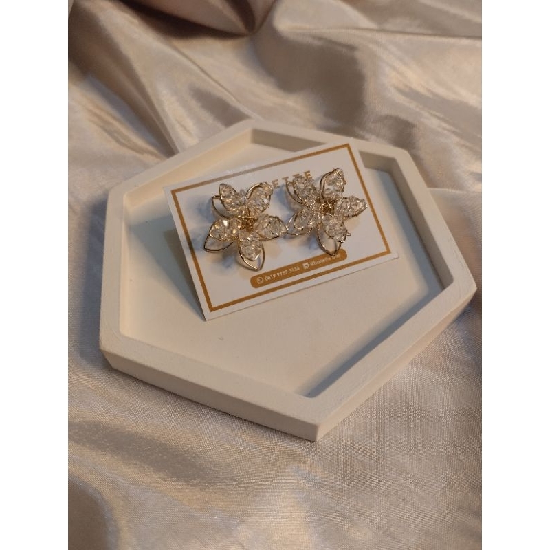 anting Korea anting xuping anting bunga anting titanium anting bunga crystal