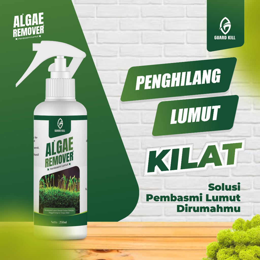GUARD KILL Penghilang Lumut & Jamur - Algae Remover Ampuh | Cairan Anti Lumut & Pembersih Dinding