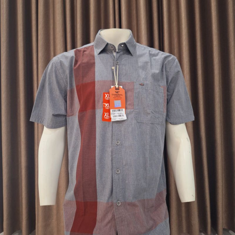 CARDINAL CASUAL ORI KEMEJA PRIA LENGAN PENDEK