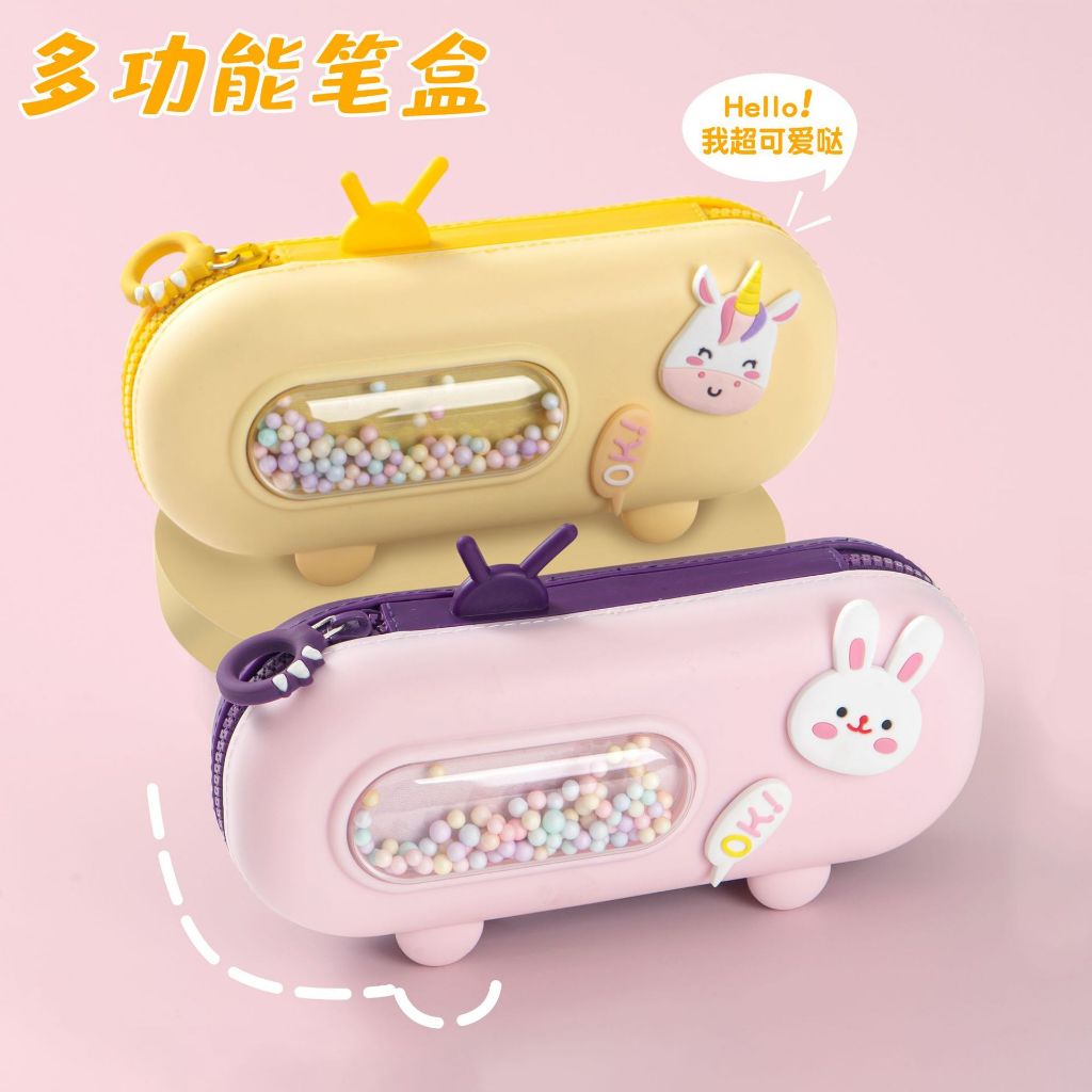 

Tempat Pensil Tas Pensil Mesin Gelembung Kelinci Kotak Alat Tulis Kreatif Bentuk Radio Lucu Kartun Kotak Pensil Kapasitas Besar Siswa Sekolah Dasar