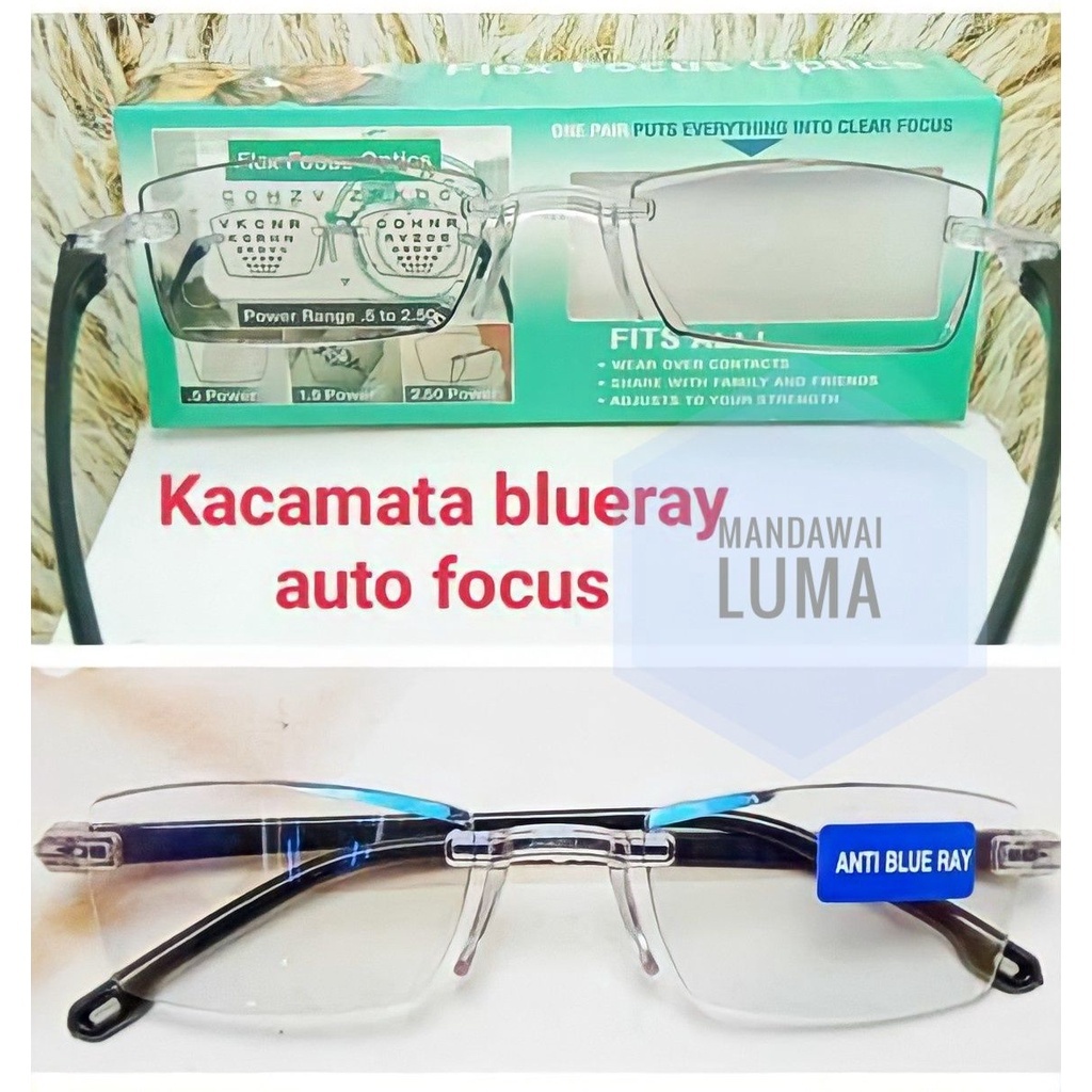 ELS-TERBARU PREMIUM Kacamata Baca Plus Auto Focus /Kacamata Auto Flexi One Power Reader