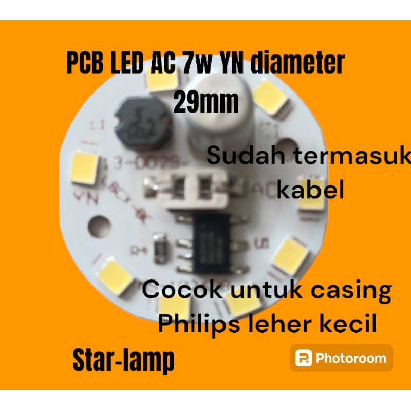 PCB LED AC YN 7W DIAMETER 29MM