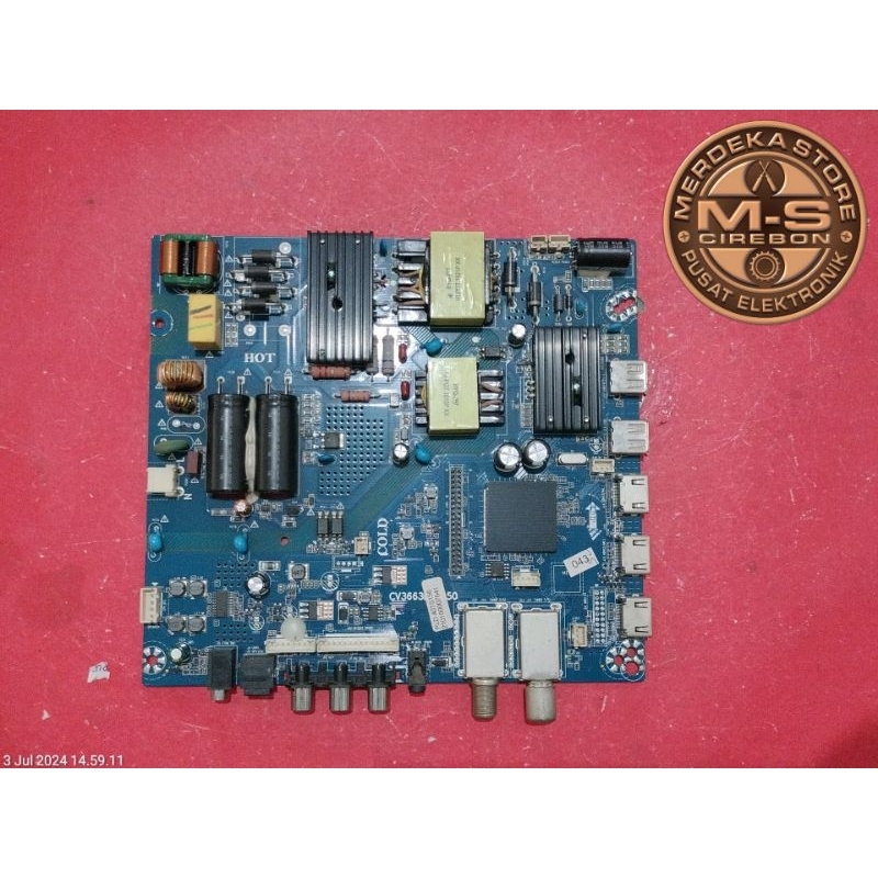 MB MOBO MAINBOARD MESIN TV POLYTRON PLD40TS156 MBPN40