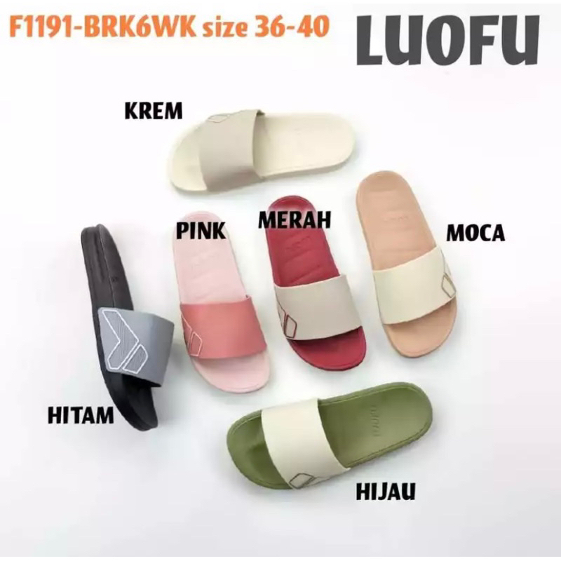 Sandal luofu Wanita Sandal jelly karet Sandal luofu Sandal Luofu import Size 36-40
