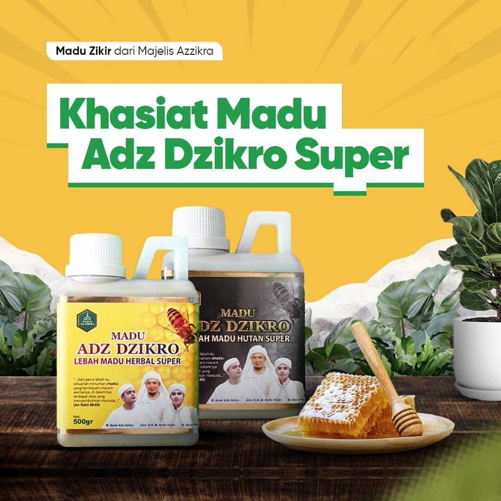 

Madu Adz Dzikro Herbal Original Asli 100% Hitam Pahit 500 gr