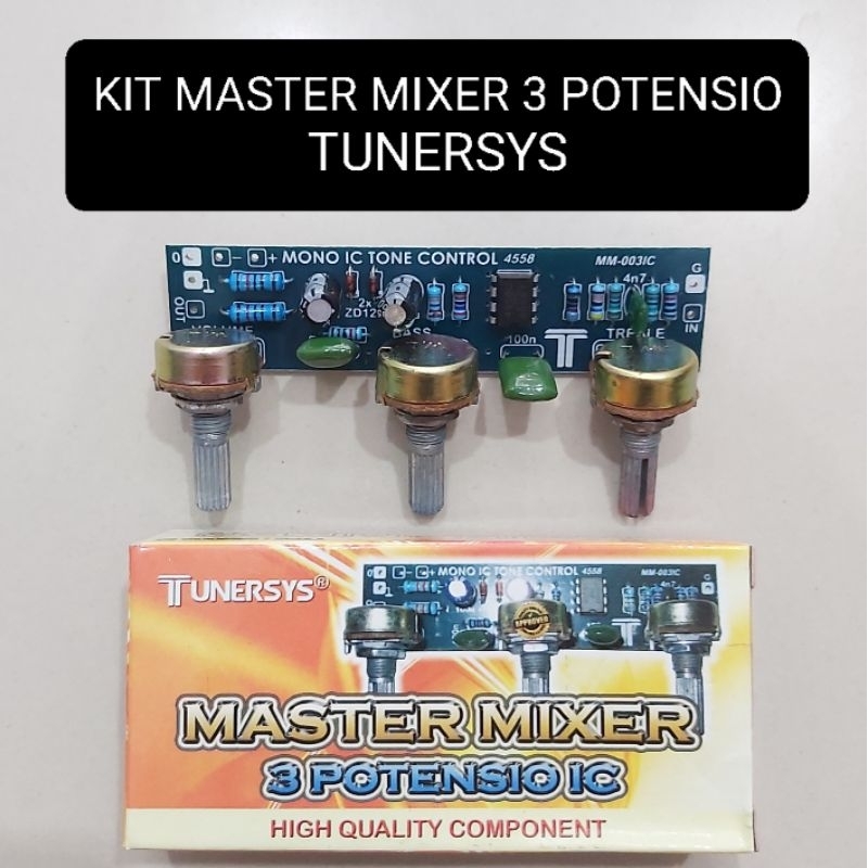 TUNERSYS Kit Master Mixer 3 Potensio Tone Control