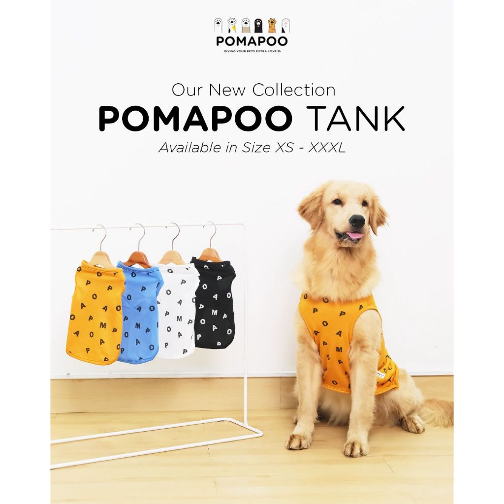 POMAPOO - Baju Kucing dan Baju Anjing Pomapoo Tank