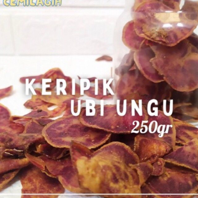 

Keripik ubi ungu cemilan manis 250gr