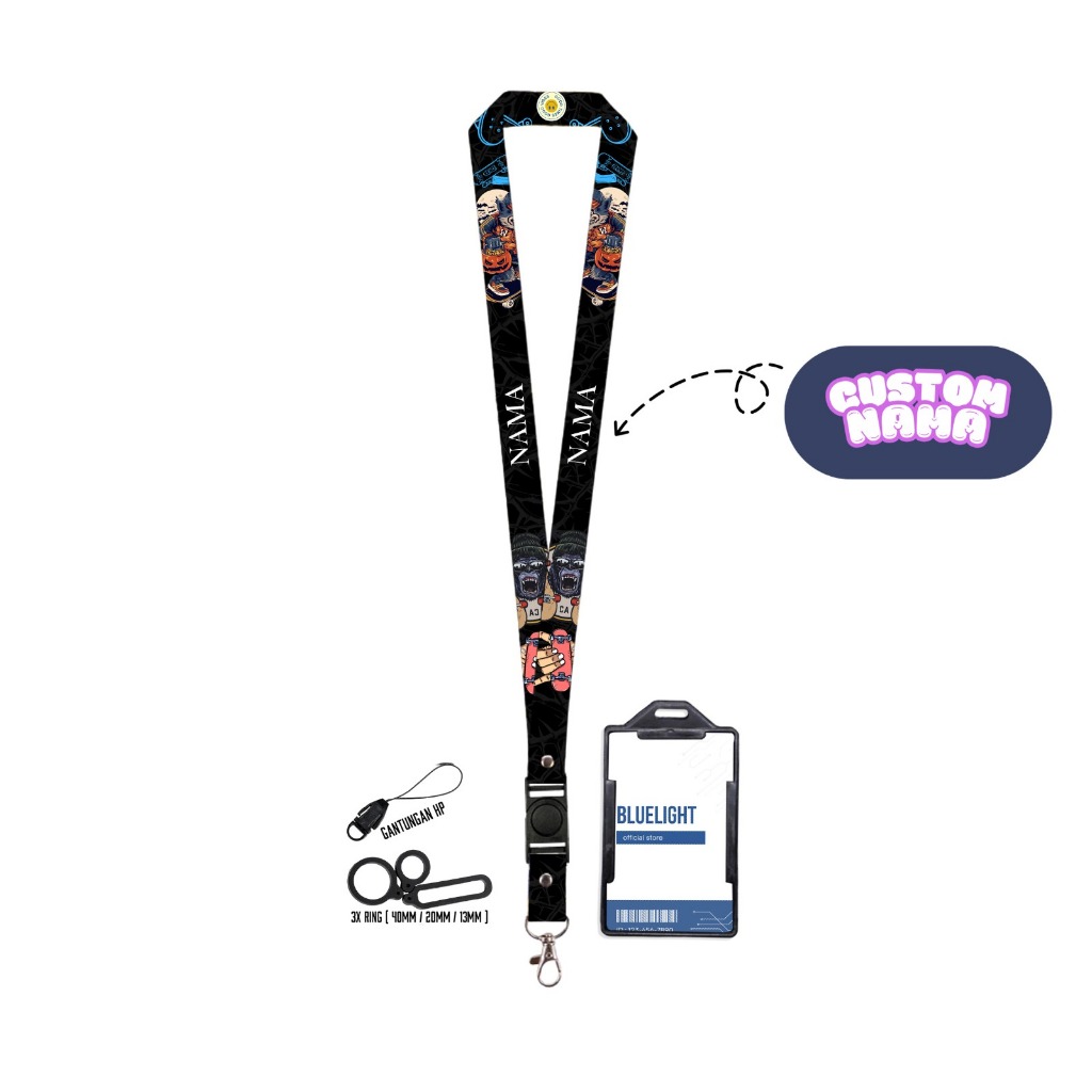 

Lanyard id card full frinting Costum nama sketbord 2 CM by - Grendbright