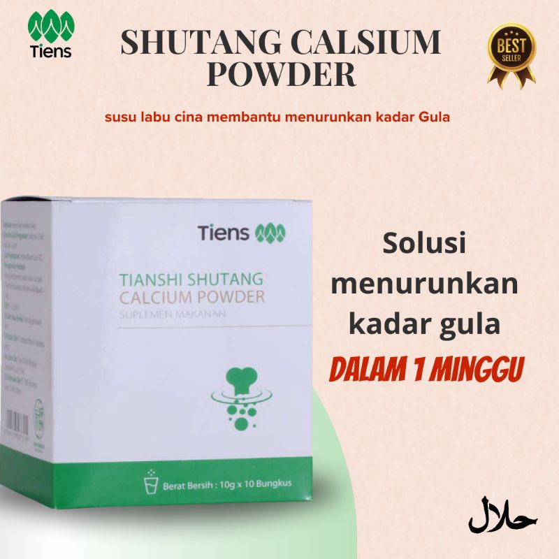 

TIENS Shutang calsium powder Obat Diabetes Gula Original 100% Segel Halal BPOM 1 box isi 10