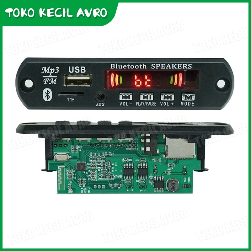 Amplifier Daya Bluetooth Papan Dekoder Mp3/Modul Bluetooth 5.0 Amplifier Daya Mobil/Aksesori Audio R