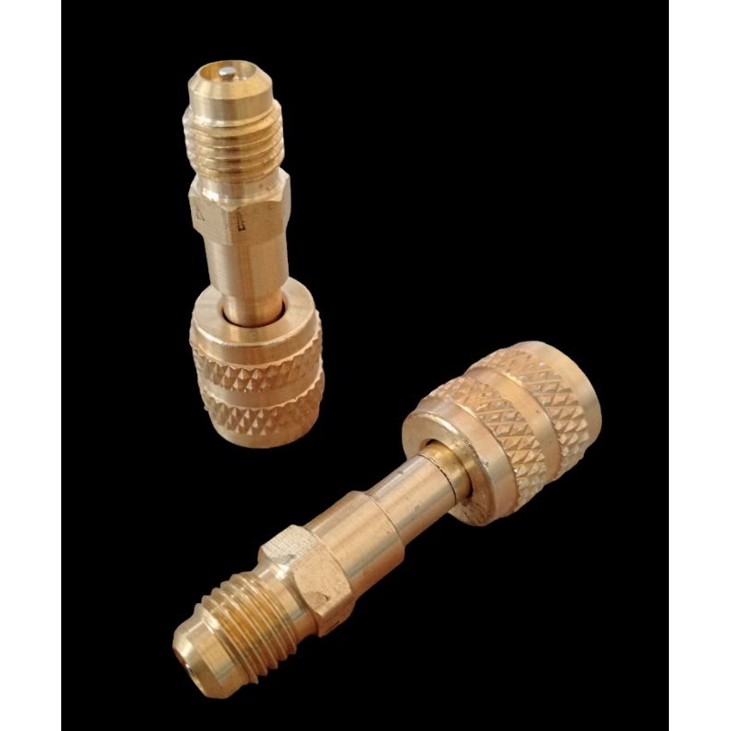 SAMBUNGAN KONEKTOR R22 KE R32/R410 ADAPTER KONEKTOR OUT DOOR KE SELANG NEPEL KONEKTOR R22 KE R32/R41