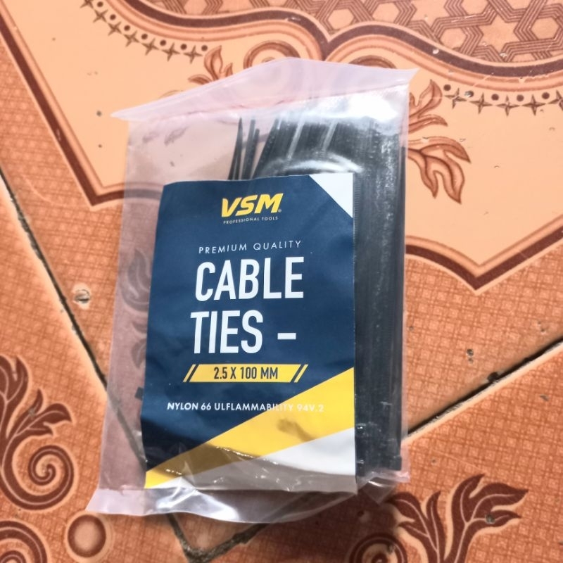 cable ties kabel tis tali krek 10x2.5mm 10cm 2.5mm 100mm 100 plastik