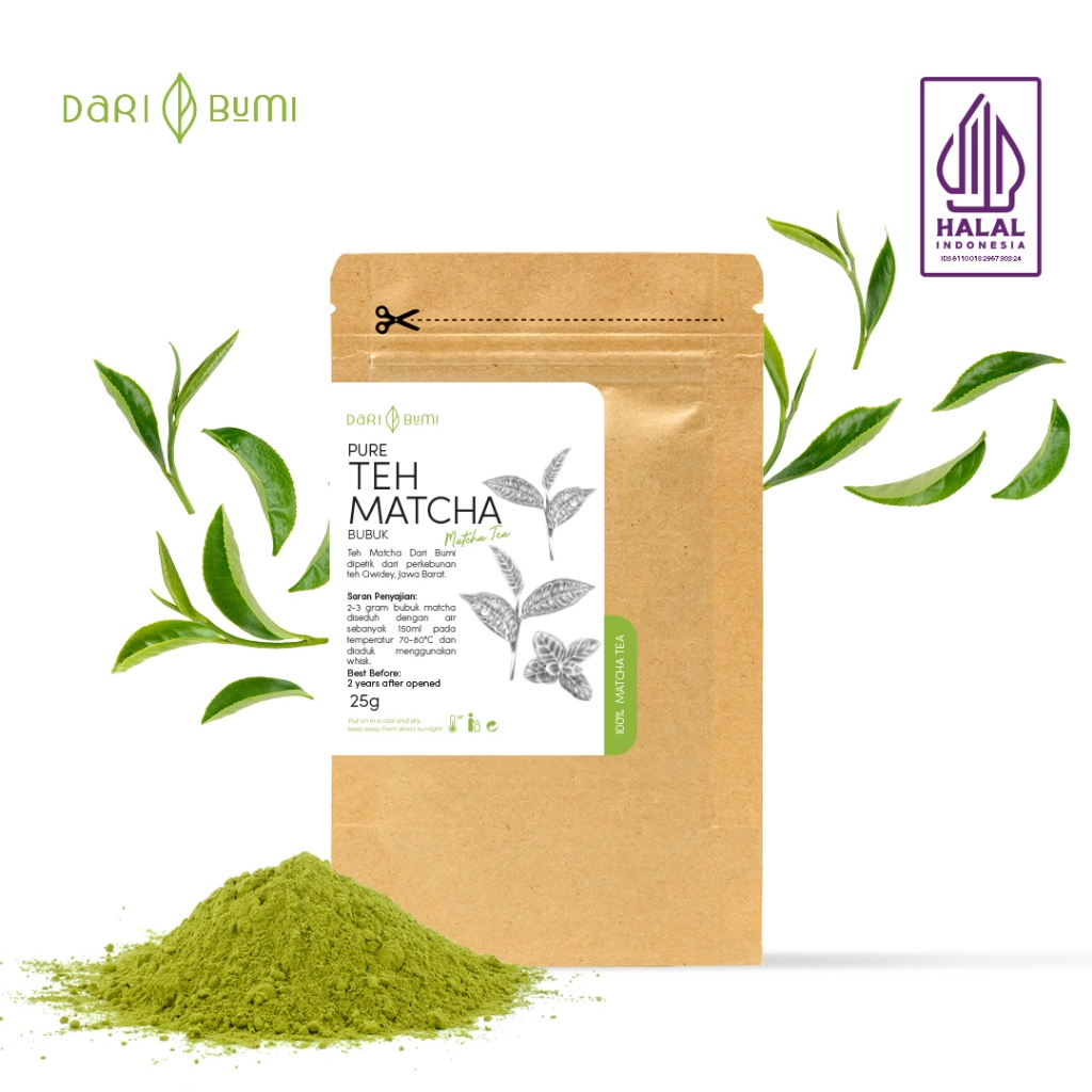 

Dari Bumi Teh Matcha Bubuk 25 Gr Asli Matcha Tea Premium