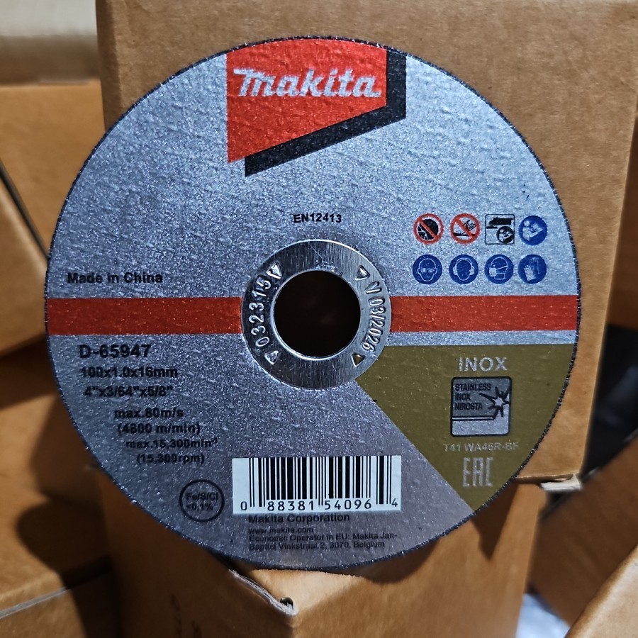 Batu Pisau Gerinda Potong Besi Cutting Disc 4inch 4'' Makita Ori