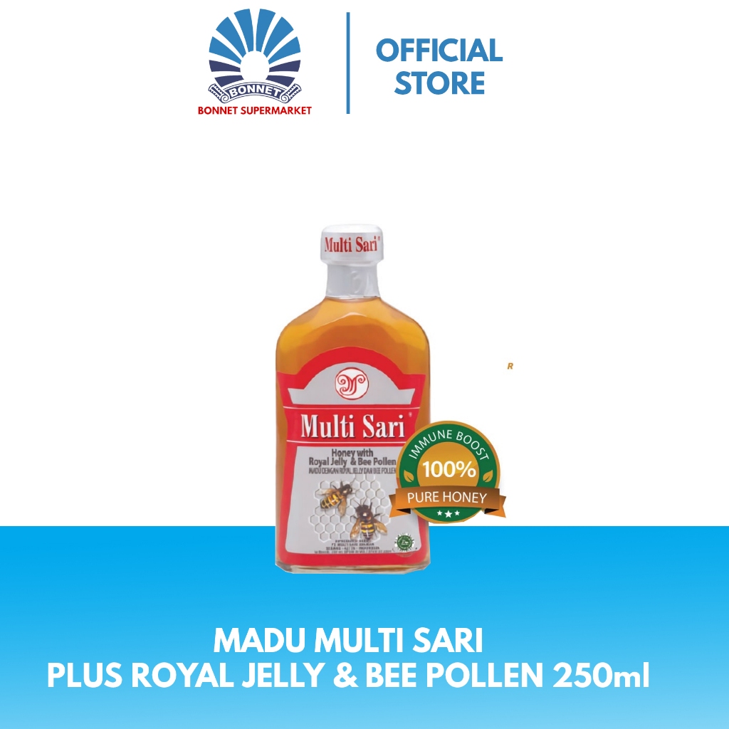 

Madu Multi Sari Plus Royal Jelly & Bee Pollen 250ml 8992822122508