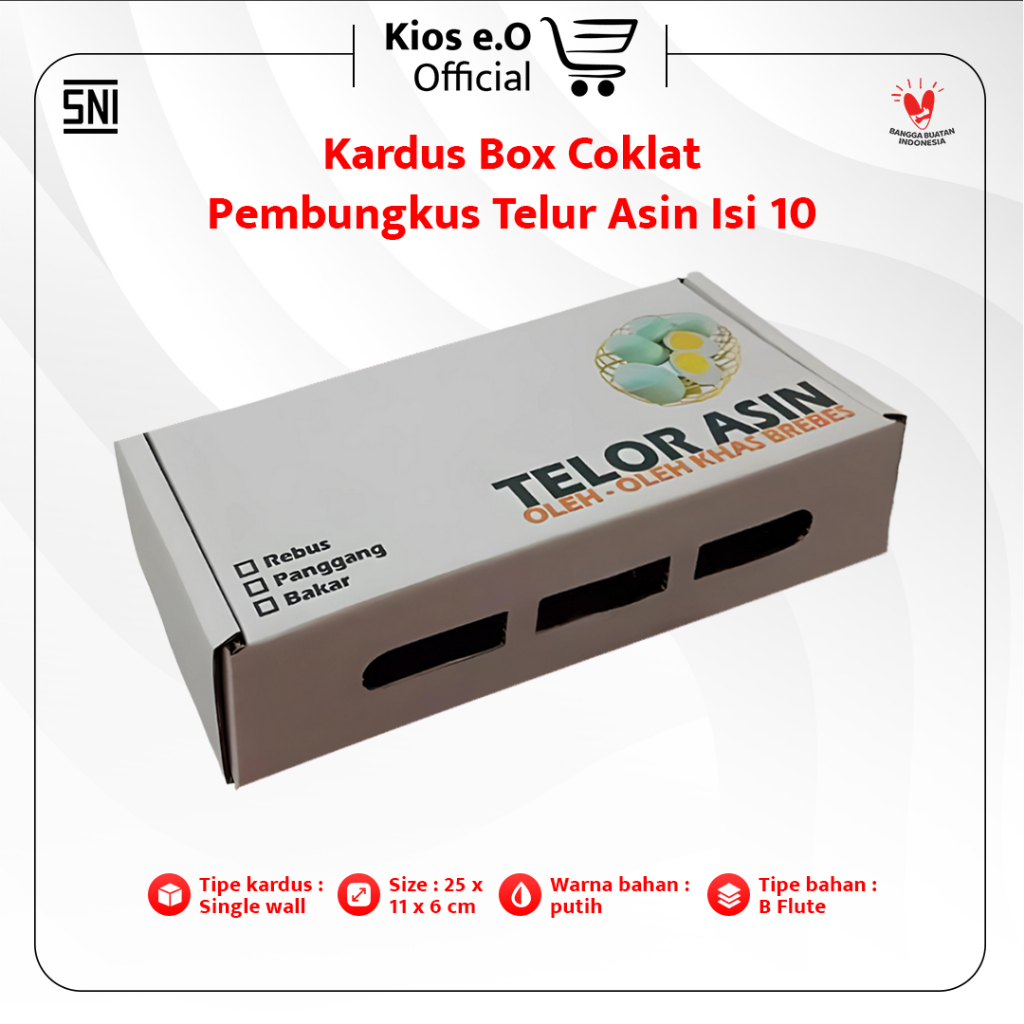 BOX/ KARDUS / DUS TELOR ASIN ISI 10 (HARGA PERPCS)