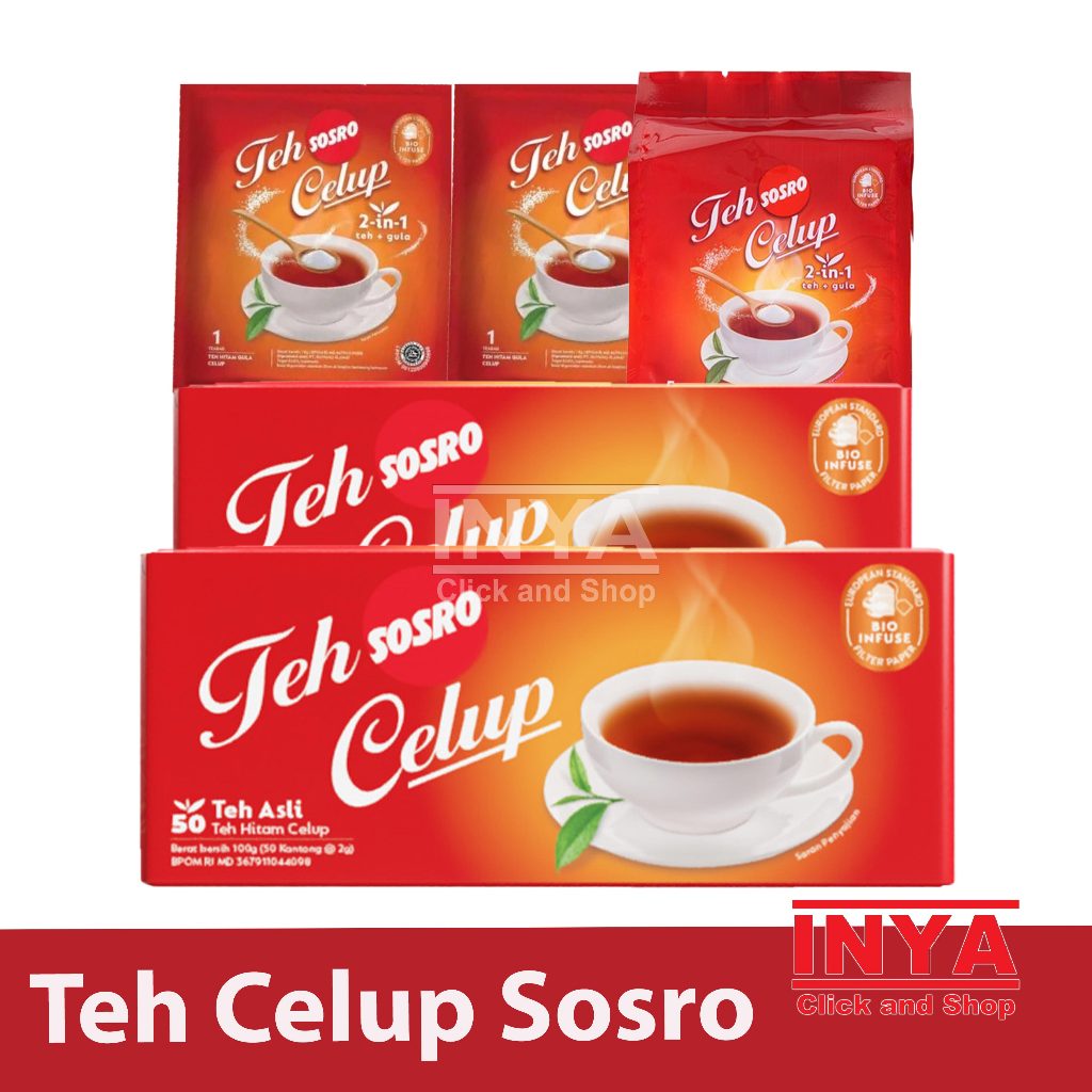 

Teh Celup Sosro Teh Asli - Teh Hitam Celup - Tea