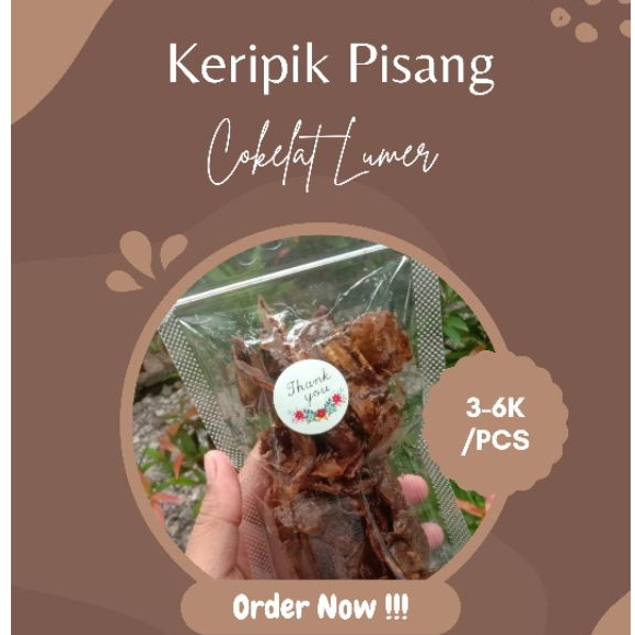 

Pisang Coklat Lumer | Banana Chips | Coklat | Strawberry | 50 gram | 100 gram