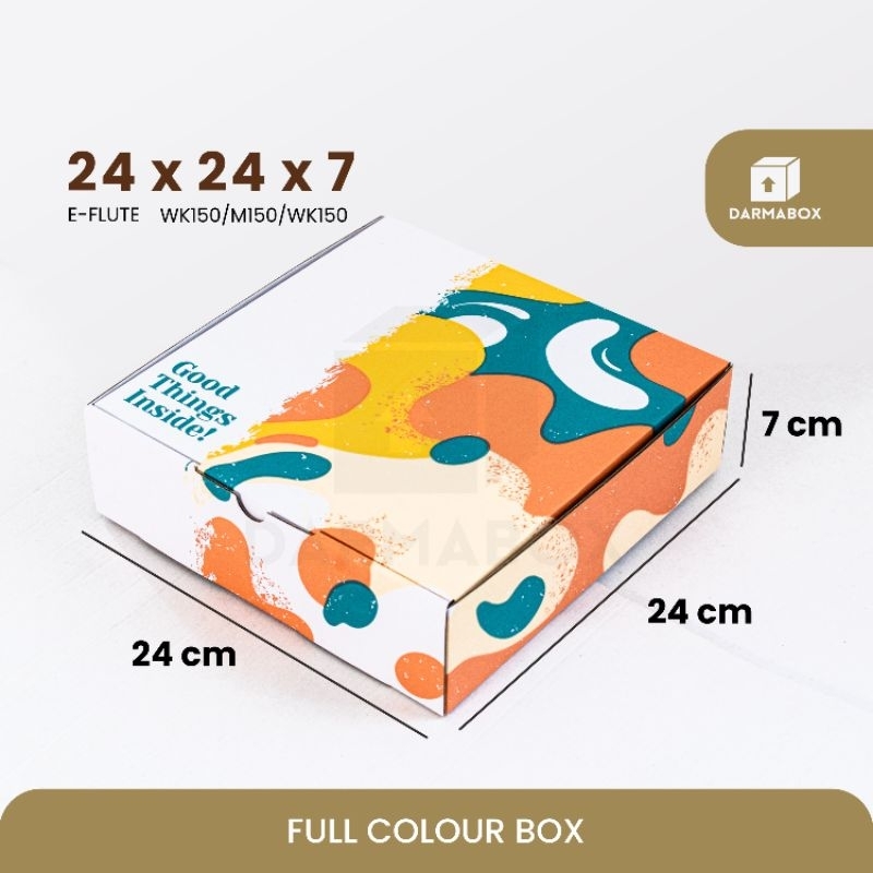 

Box 24x24x7 Packaging Baju One Set Kaos/Cake/Toples/Jaket/Hampers