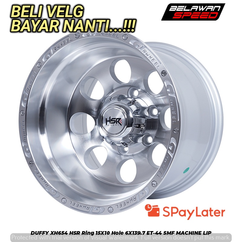 VELG MOBIL HARDTOP HSR DUFFY RING 15 PCD 6X139,7 LEBAR 10-GRATIS ONGKIR