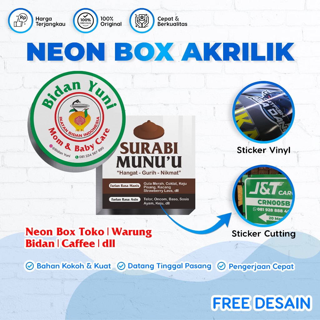 NEON BOX, NEON BOX ACRYLIC, NEON BOX OUTDOOR, NEON BOX BULAT, NEON BOX AKRILIK, NEON BOX 2 SISI