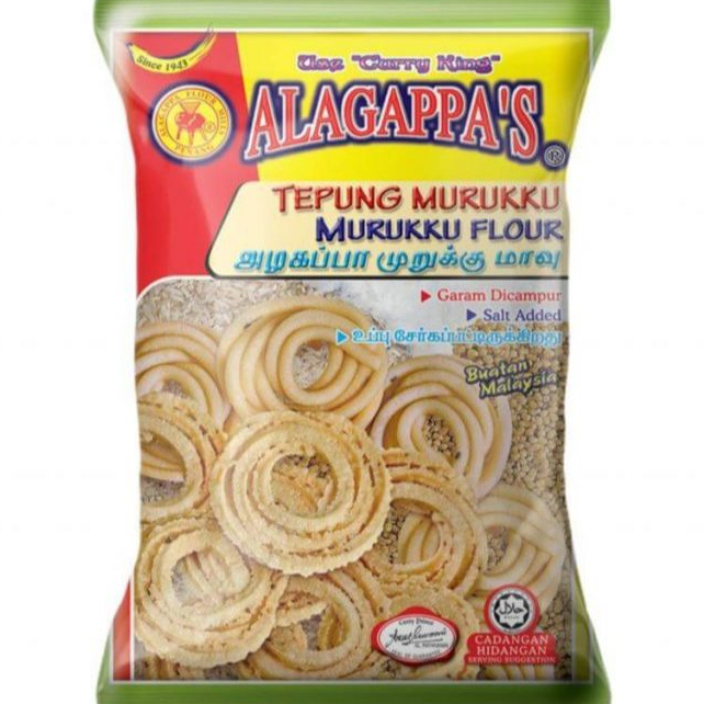 

TEPUNG MURUKKU (MURUKKU FLOUR) ALAGAPPA'S 500G