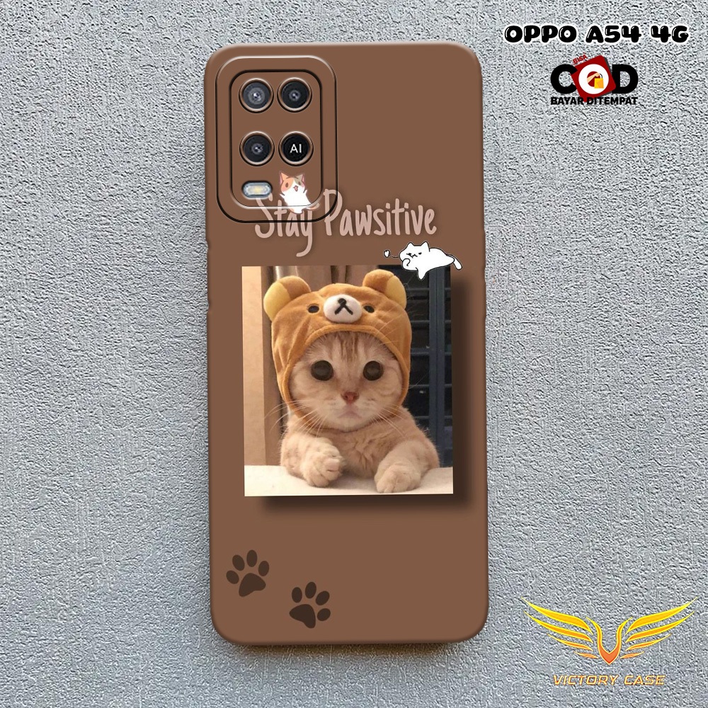 New Kucing Case - Softcase Oppo A54 4G Terbaru - Case Hp Oppo A54 4G - Casing Oppo A54 4G - Case Len