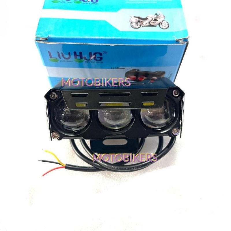 Lampu Tembak Sorot  Laser Foglamp   3 Mata Devil Eye Hjg