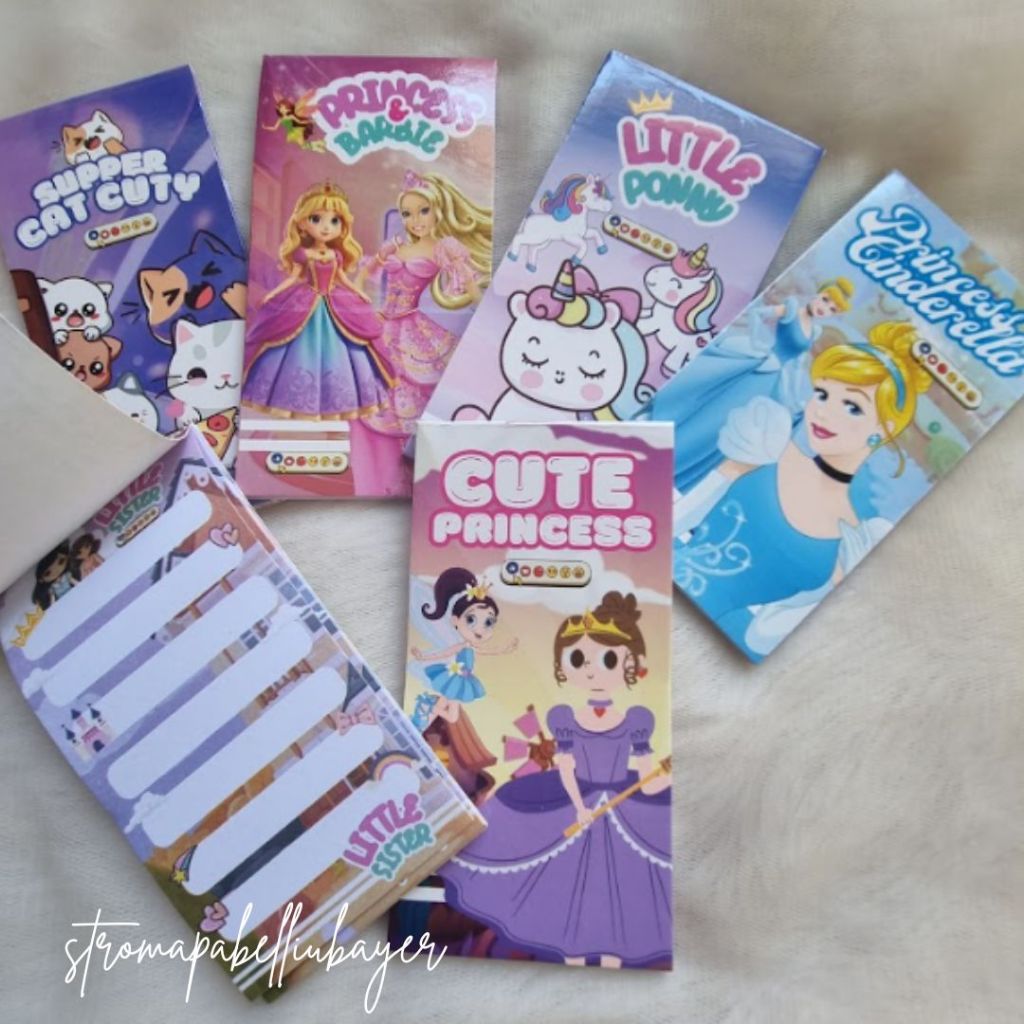 

[COD] Catatan Harian Memo Mini / Buku Catatan Mini / Notebook Mini Motif Karakter lucu