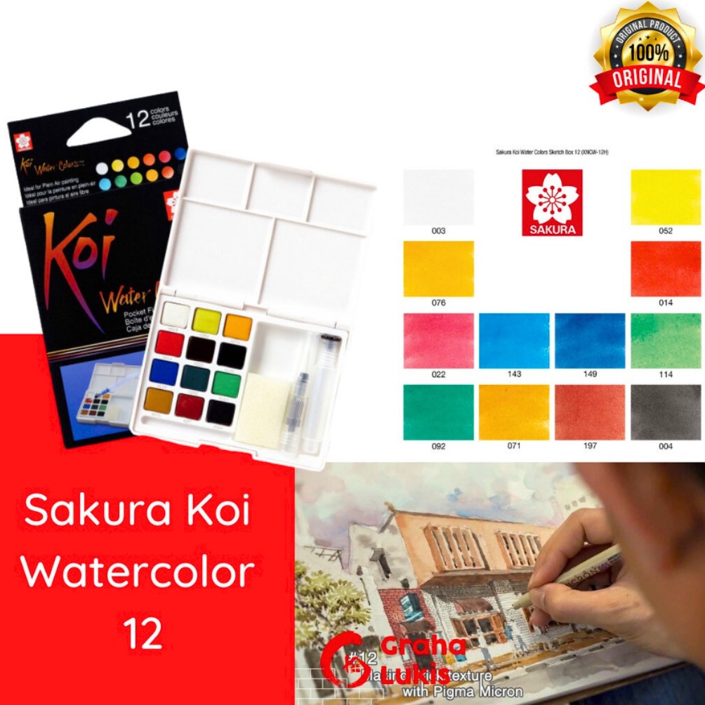 

KODE K9O2 Sakura Koi Watercolor 12