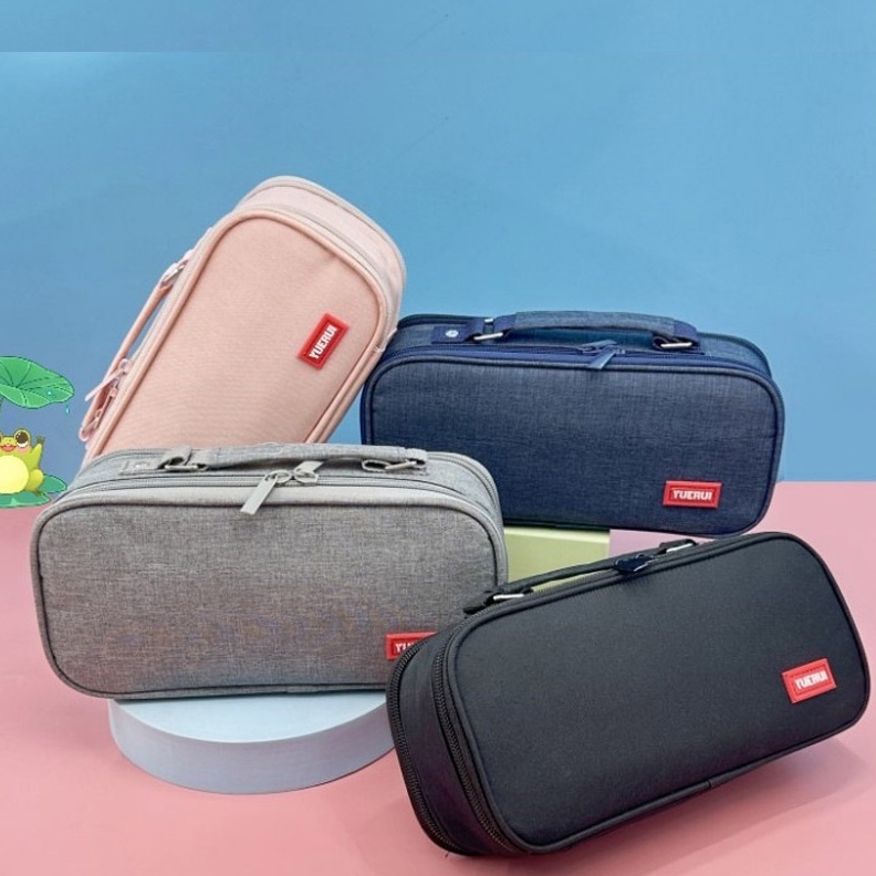 

Tempat Pensil Ritsleting Kapasitas Besar Kotak Pensil Lima Lapis Alat Tulis Terbuka Ganda Multifunction Double Layer Pen Bag Tas Pensil Kantong Pen KODE K7V2
