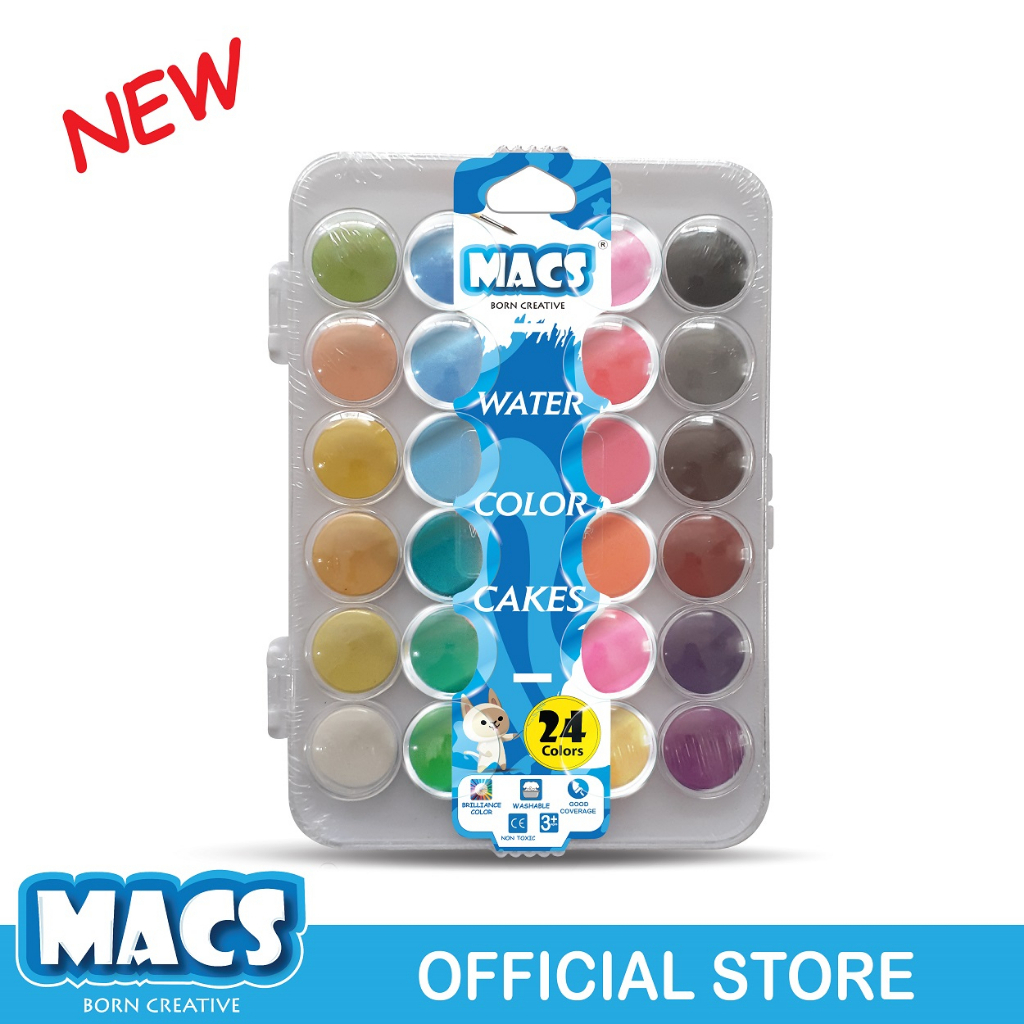 

MACS Cat Air Water Color Cakes 24 Warna