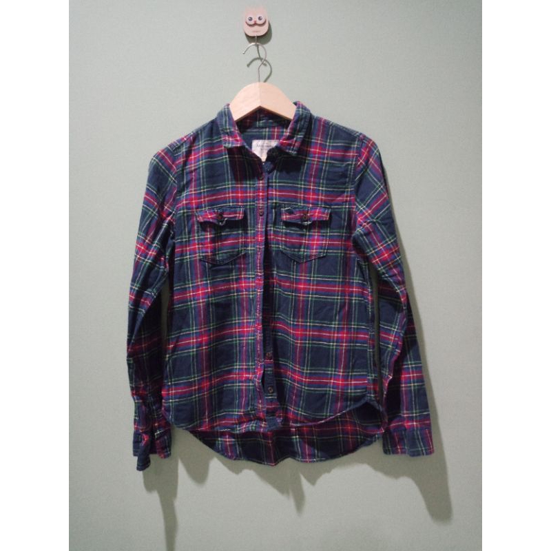 Kemeja Flanel Abercrombie & Fitch