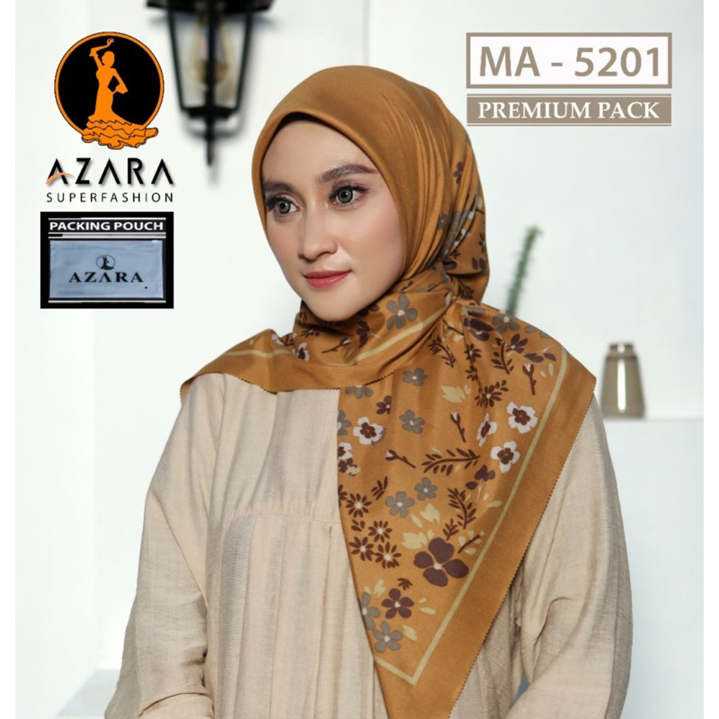 JILBAB SEGI EMPAT VOAL OSKARA MOTIF POUCH AZARA GROSIR 10PCS