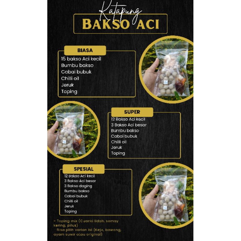 

BAKSO ACI BY KATAPUNG - BAKSO KUAH PEDAS (BELI SATUAN)