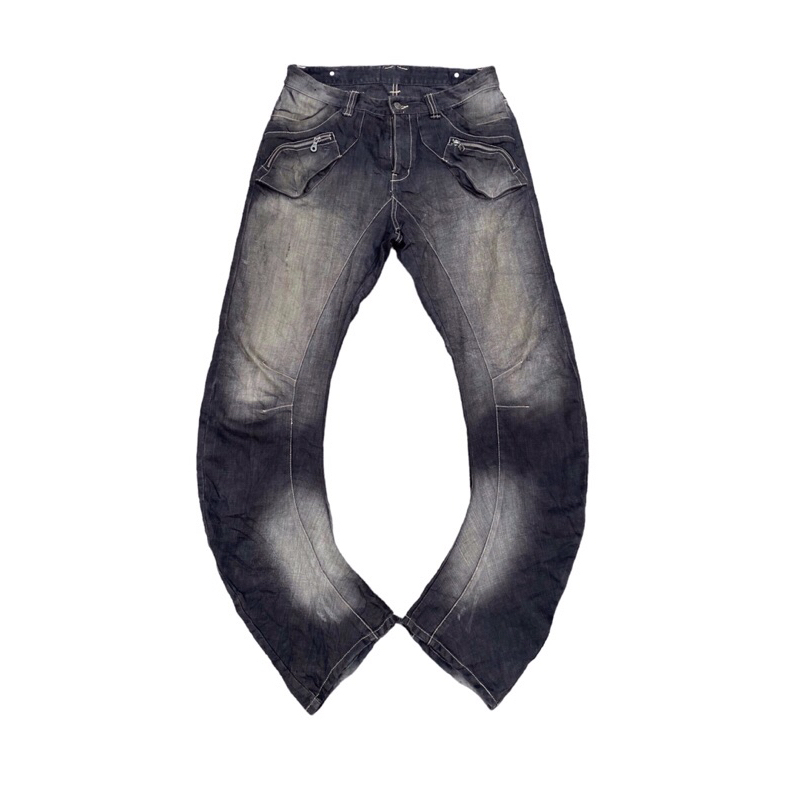 PPFM Rare Twril Punk MultiPocket Denim pants