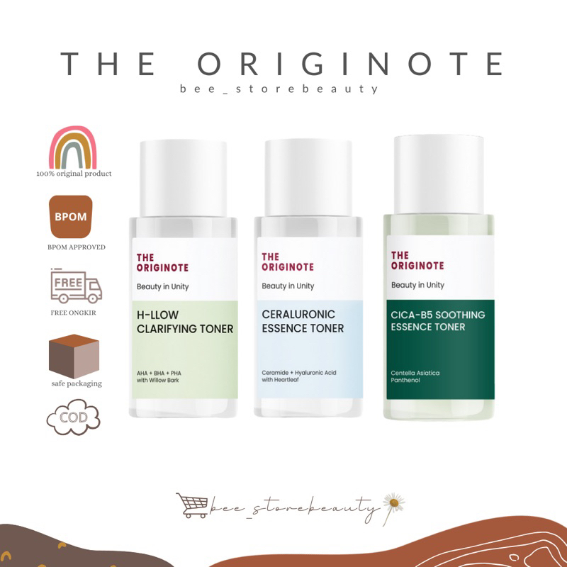 The originote - the originote ceraluronic essence toner & h-llow clarifying toner - the originote ci