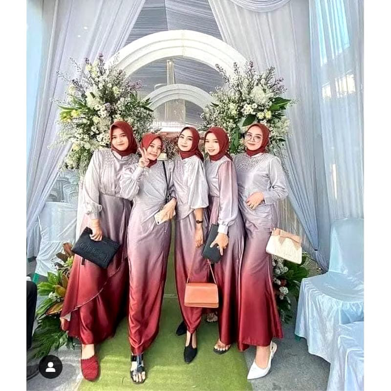 [TERLARIS] KAIN ARMANY SILK GRADASI DENGAN WARNA ELEGANNYA | GRADASI 2 WARNA | SILK ARMANY | PERSETE