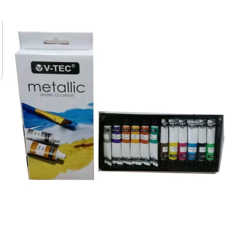 

CAT ACRYLIC METALIK MA-612 V-TECH/6ML/12WARNA